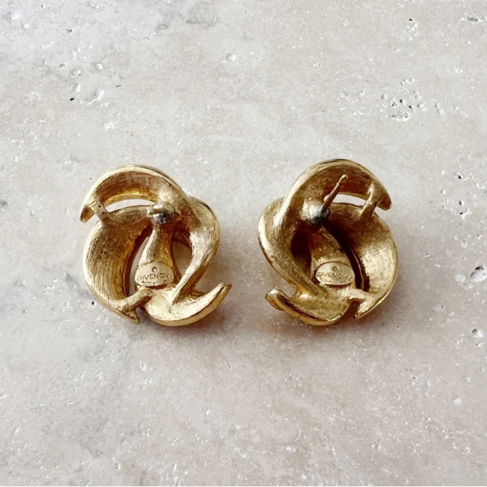 Vintage Givenchy Stud Statement Earrings - image 4